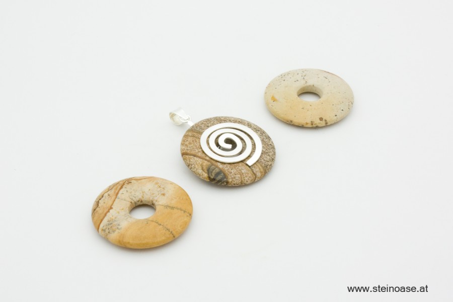 Donut 30mm Bilder-Jaspis 